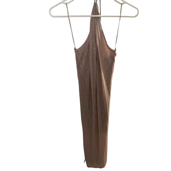 Express Dress Formal Slip Shimmer V Neck Double Plunging Great Condition size sm - Picture 7 of 7